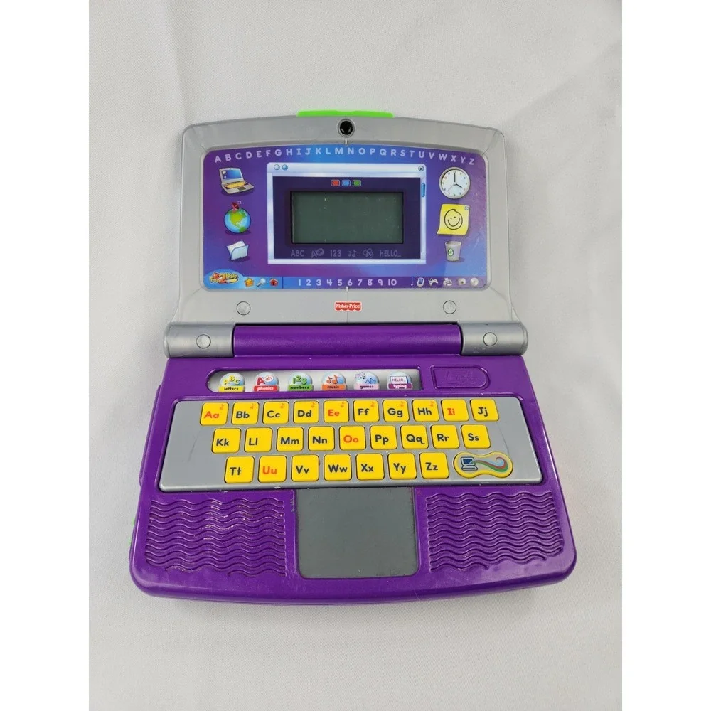 Vintage Fisher-Price Fun 2 Learn Color Flash Laptop Electronic Interactive Works